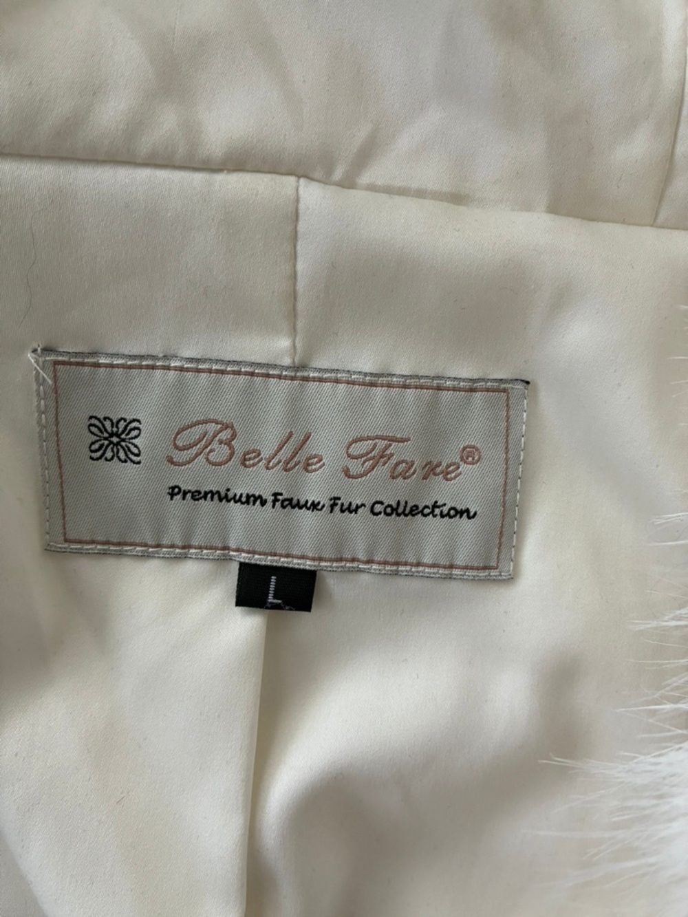 Women's White Faux Fur Hooded Vest by Jessica Simpson - Picture 3 of 8